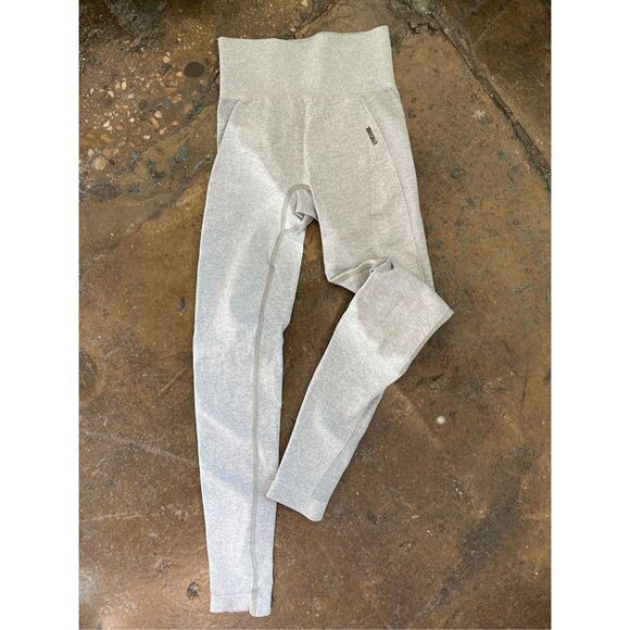 Flex high waisted leggings - light grey marl - Picture 3 of 3
